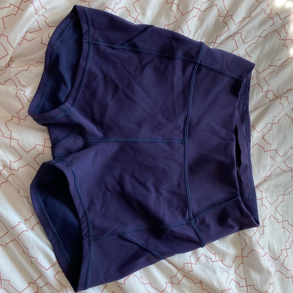 Purple lulu lemon active shorts
